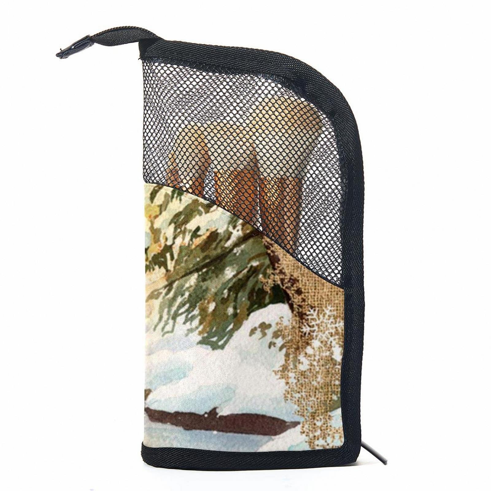Набір кистей для макіяжу з чохлом Wald Schnee Tier Winter, 12 шт., фото №1
