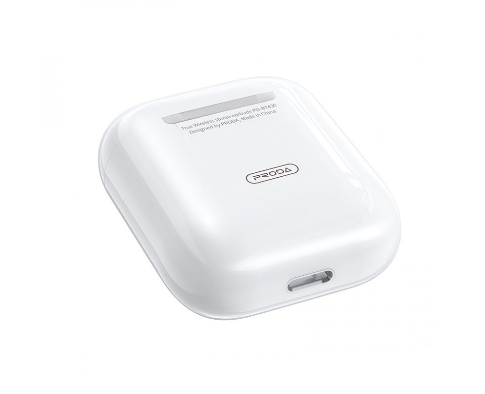 Беспроводные наушники Remax Proda PD-BT230 TWS Bluetooth вкладыши для Android/Iphone гарнитура с кейсом White, фото №2 Беспроводные наушники Remax Proda PD-BT230 TWS Bluetooth вкладыши для Android/Iphone гарнитура с кейсом White, фото №2