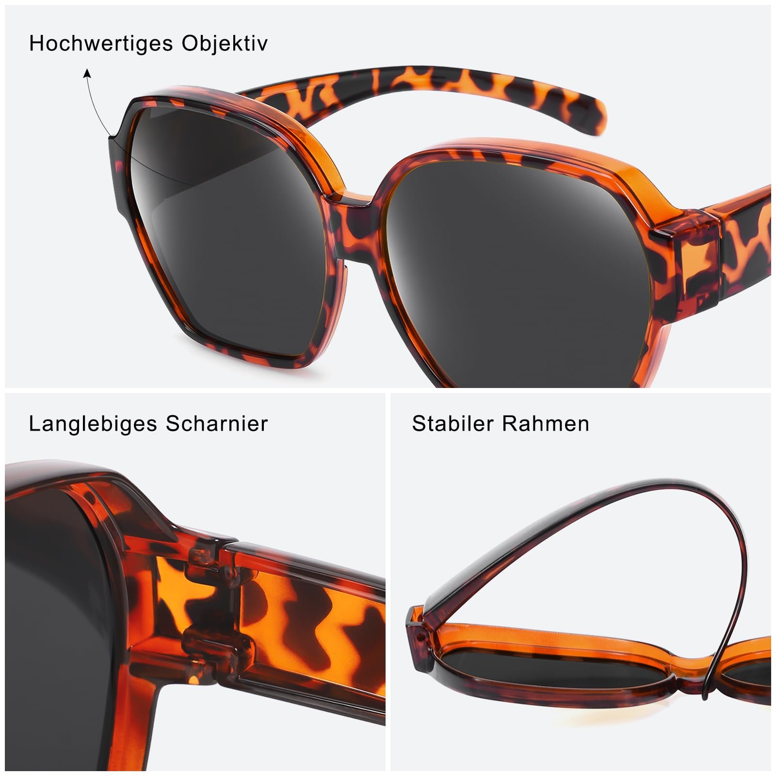 Поляризовані сонцезахисні окуляри TINHAO для жінок, захист від ультрафіолету, фото №5