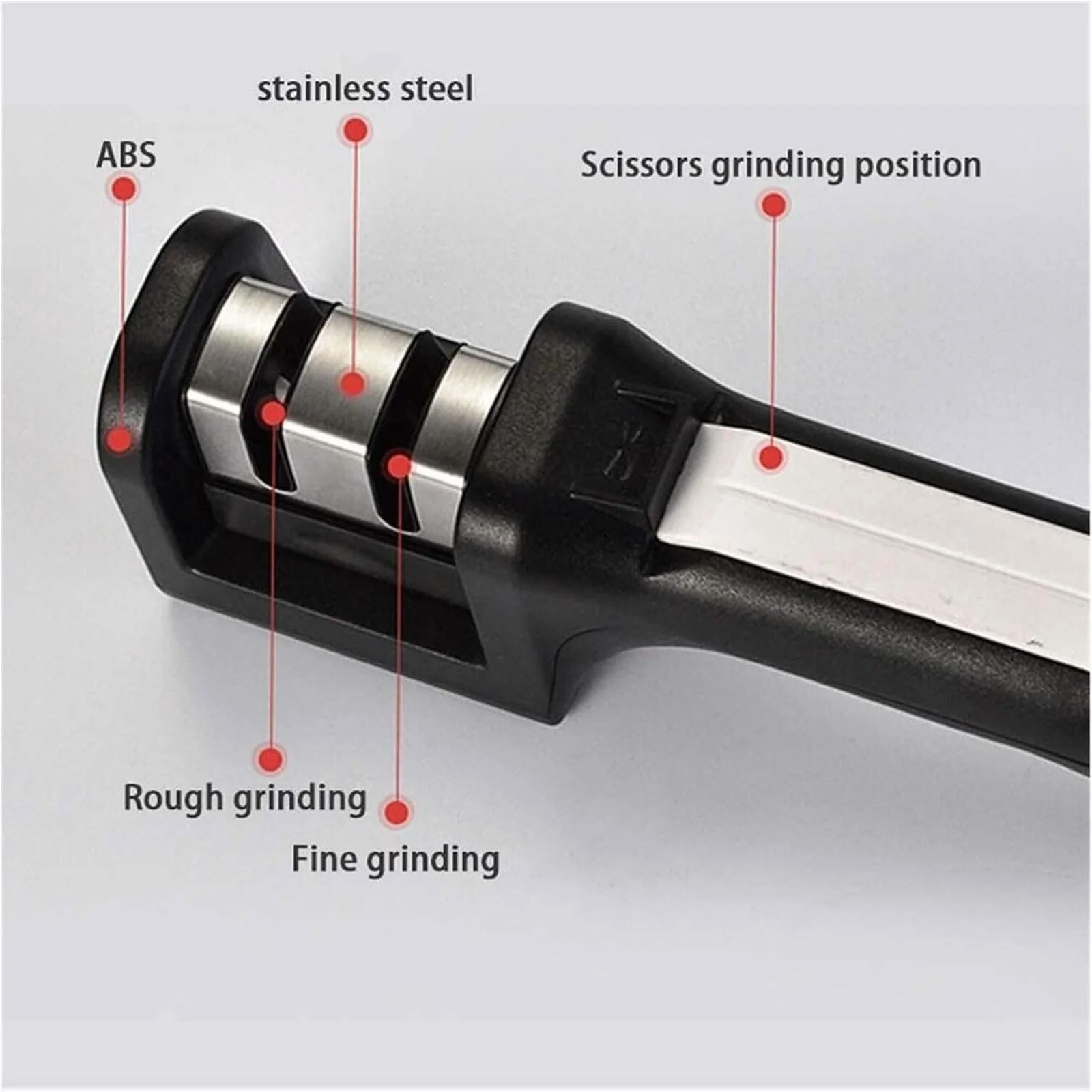 Точилка для ножів механічна esmen 2-ступінчаста подвійний слот, фото №5 Точилка для ножів механічна esmen 2-ступінчаста подвійний слот, фото №5