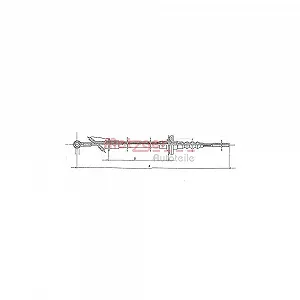 Трос сцепления METZGER 1172.1 для FIAT PEUGEOT - Фото 1