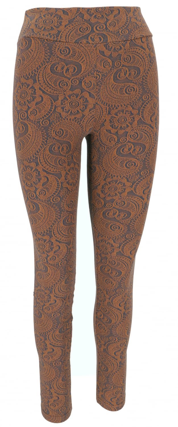 Легінси Yoga GURU SHOP Jacquard Paisley з органічної бавовни, жіночі, фото №2