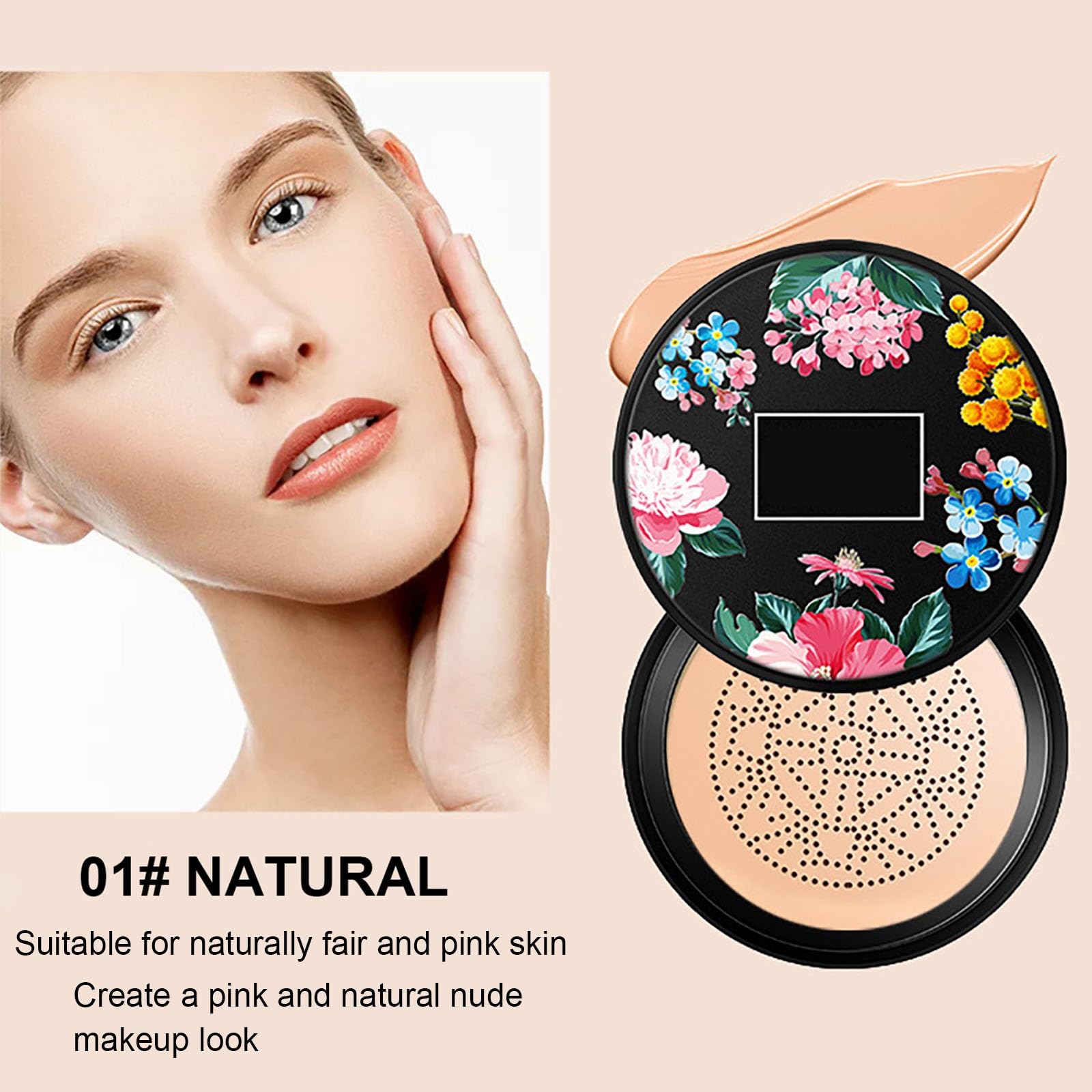 Кушон Air Cushion Mushroom Head Зволожуючий, Освітлюючий Натуральний, фото №2