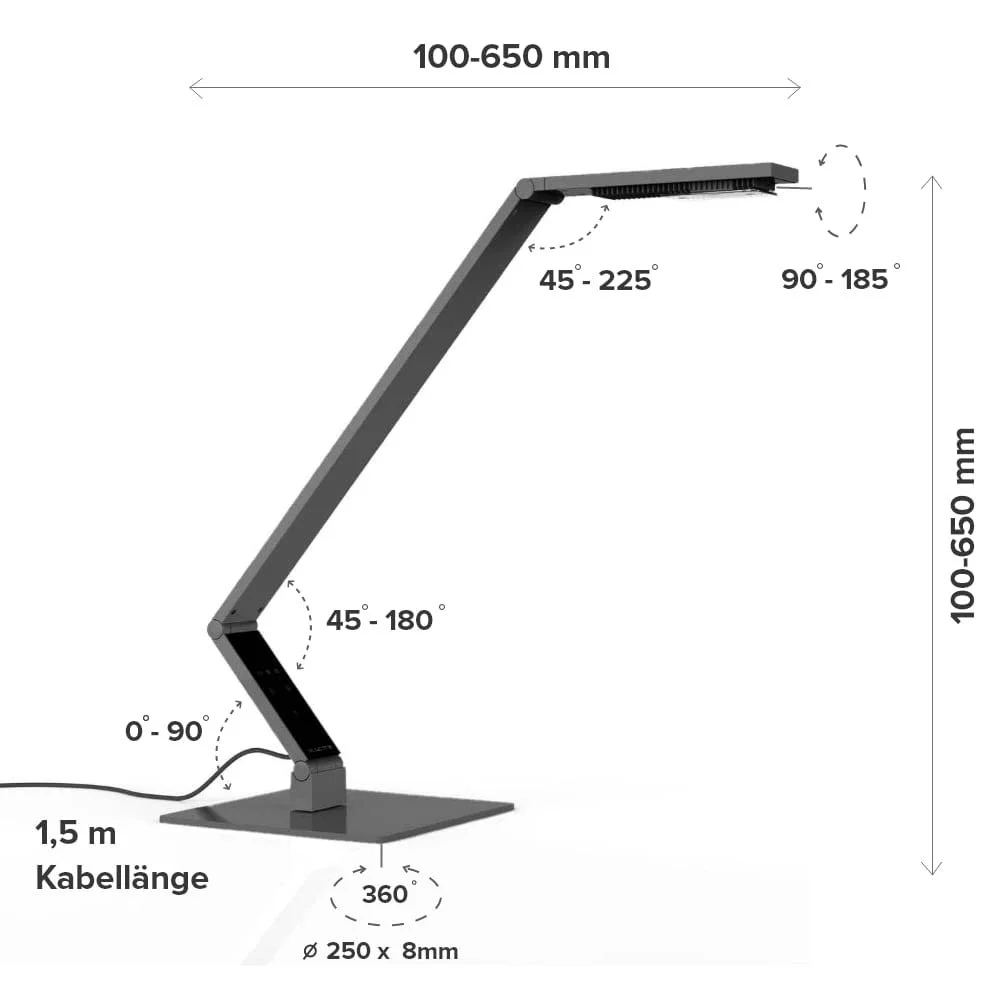 Настільна лампа LUCTRA Table Linear Base LED Диммована Біла, фото №3