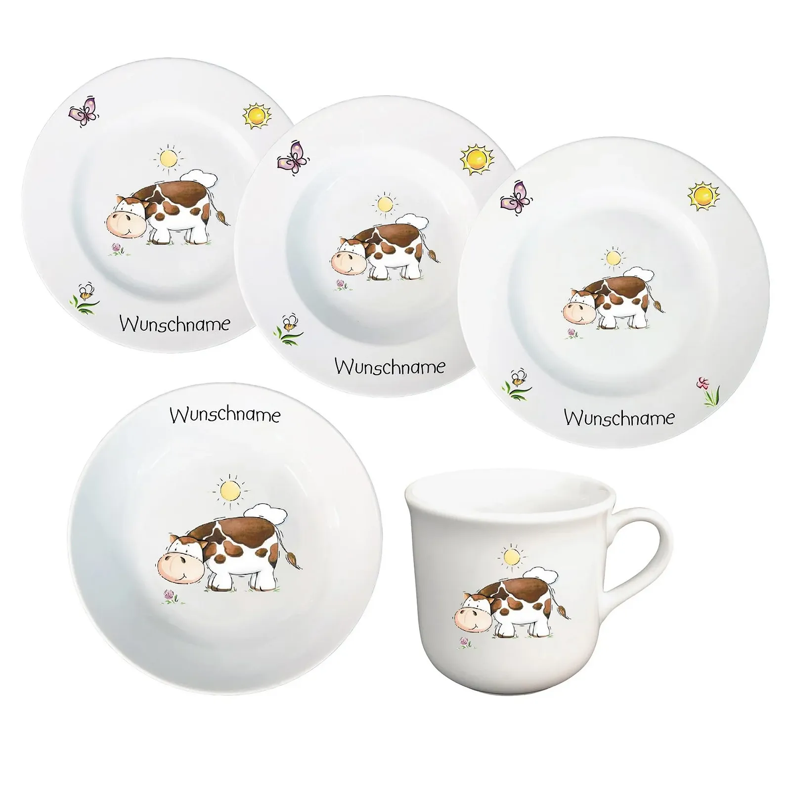 Детский Набор Посуды 5 предметов Фарфоровая, фото №1 Детский Набор Посуды 5 предметов Фарфоровая, фото №1