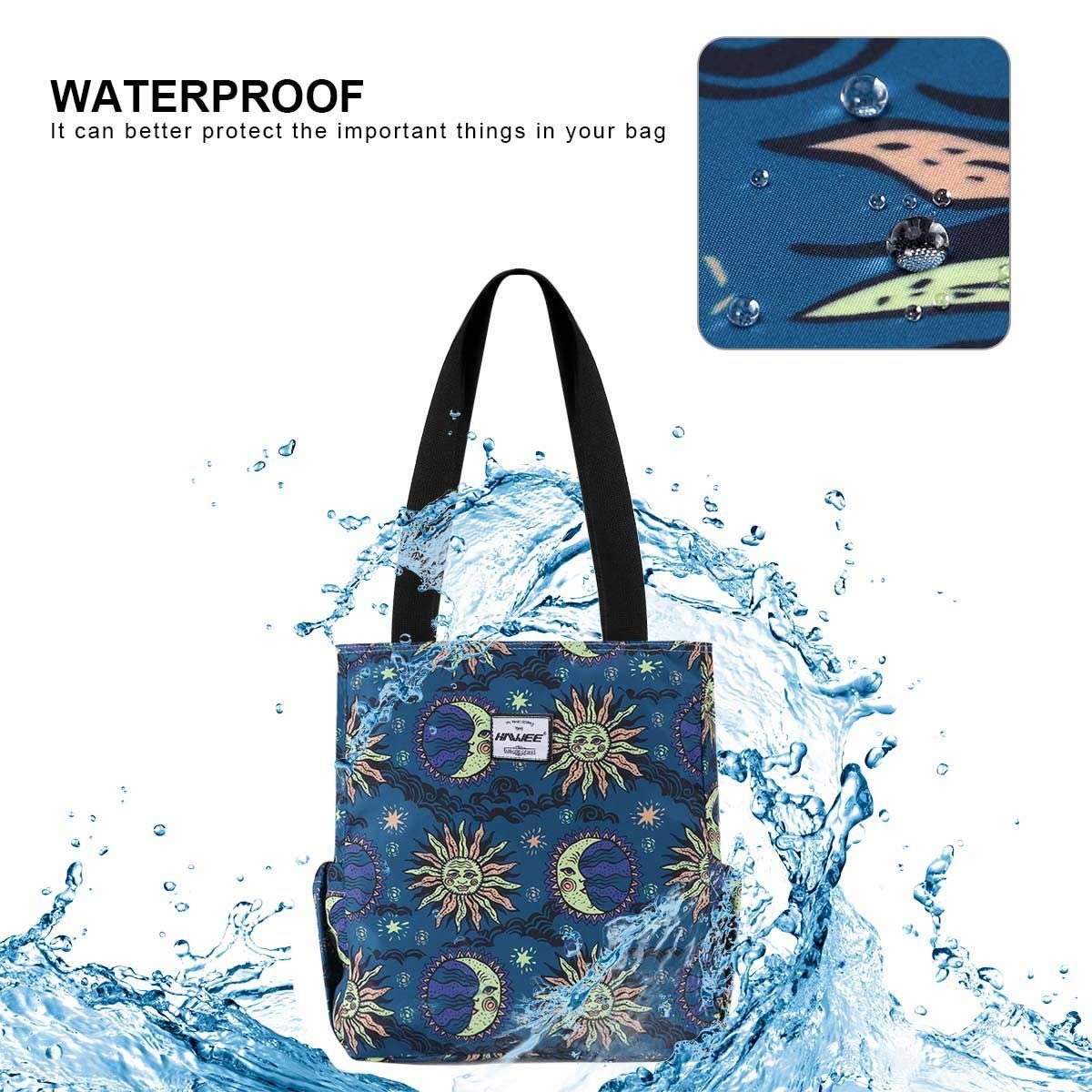 Сумка Hawee, жіноча, з блискавкою: повсякденна, на плече, велика, водонепроникна, для покупок, подорожей, роботи, школи, повсякденного життя, спортзалу, пляжу, фото №6 Сумка Hawee, жіноча, з блискавкою: повсякденна, на плече, велика, водонепроникна, для покупок, подорожей, роботи, школи, повсякденного життя, спортзалу, пляжу, фото №6