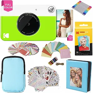 Фотокамера мгновенной печати KODAK Printomatic Zink 2 x 3 Inch Green Bundle - Фото 1