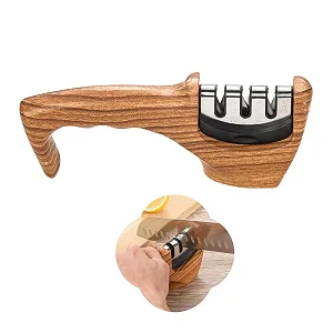 Точило для ножів 3-ступенева професійна Wood Grain - Фото 1