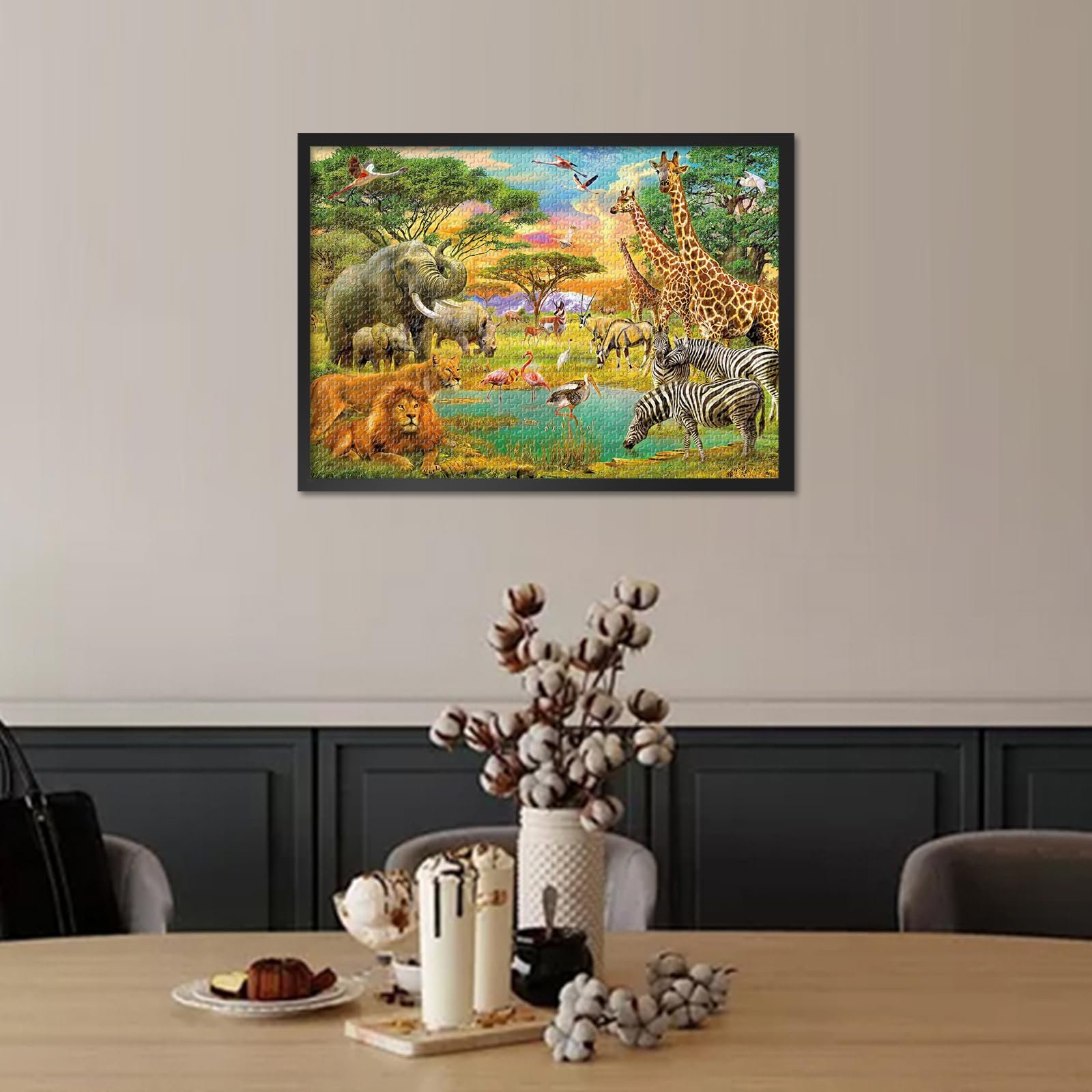 Пазл Тварини Африки Джунглі 1000 деталей 50 x 70 см, фото №6