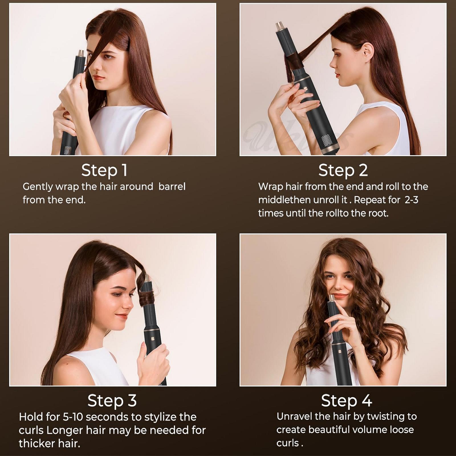 Стайлер для волосся 5 в 1 Airstyler 1000 Ват Automatic Curling Iron, фото №6 Стайлер для волосся 5 в 1 Airstyler 1000 Ват Automatic Curling Iron, фото №6