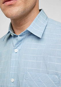 Рубашка REGULAR FIT s.Oliver 13.103.22.X005-53N1 Голубой L synthetic.ua - Фото 1