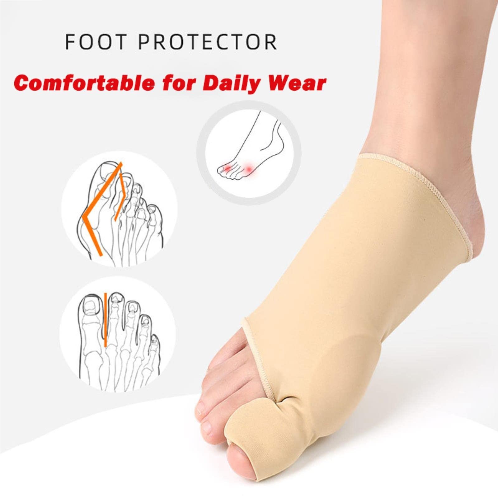 Коректор великого пальця стопи 2 шт./пара, фото №5 Коректор великого пальця стопи 2 шт./пара, фото №5