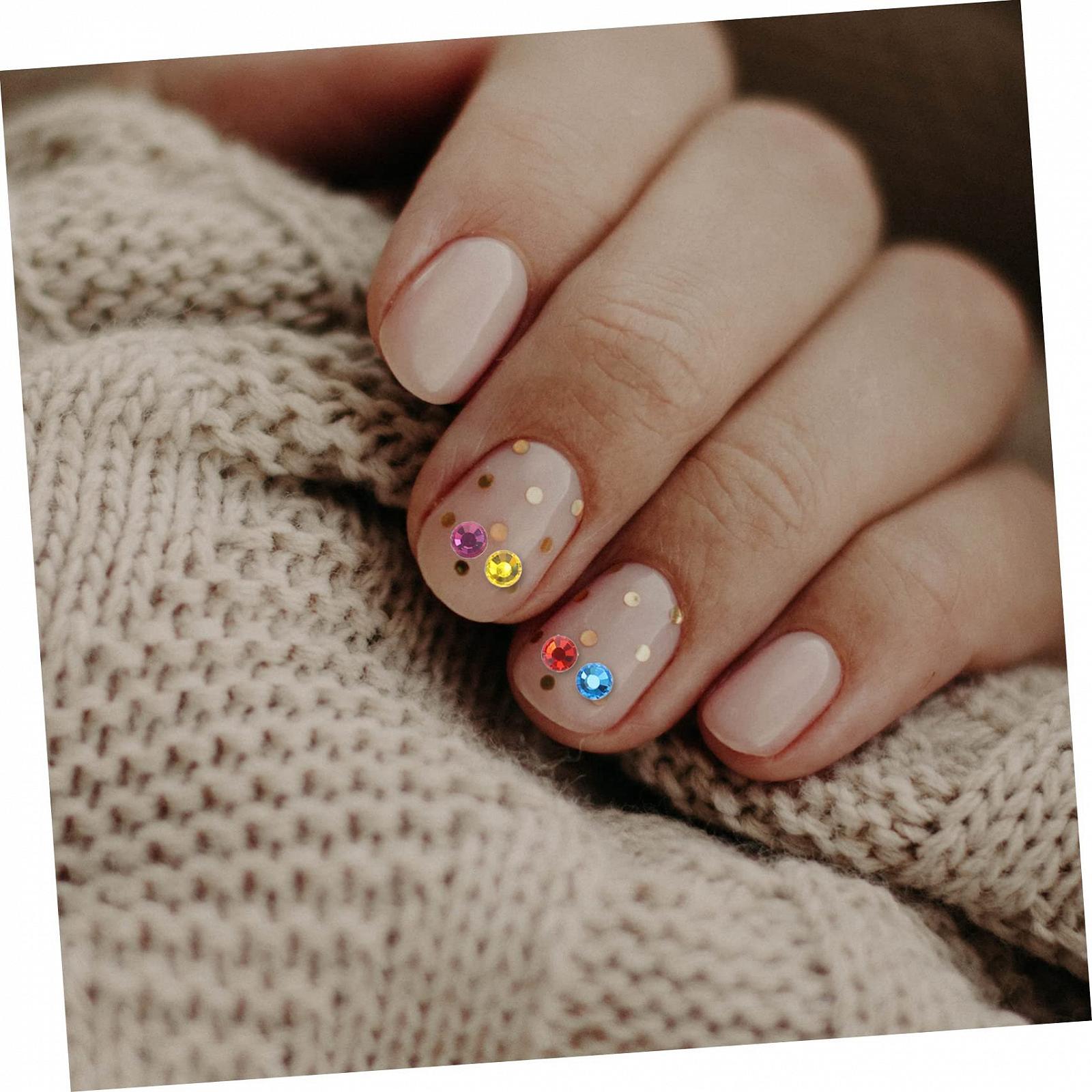 Стрази для нігтів Healeved 14плоскі, для DIY манікюру, фото №8