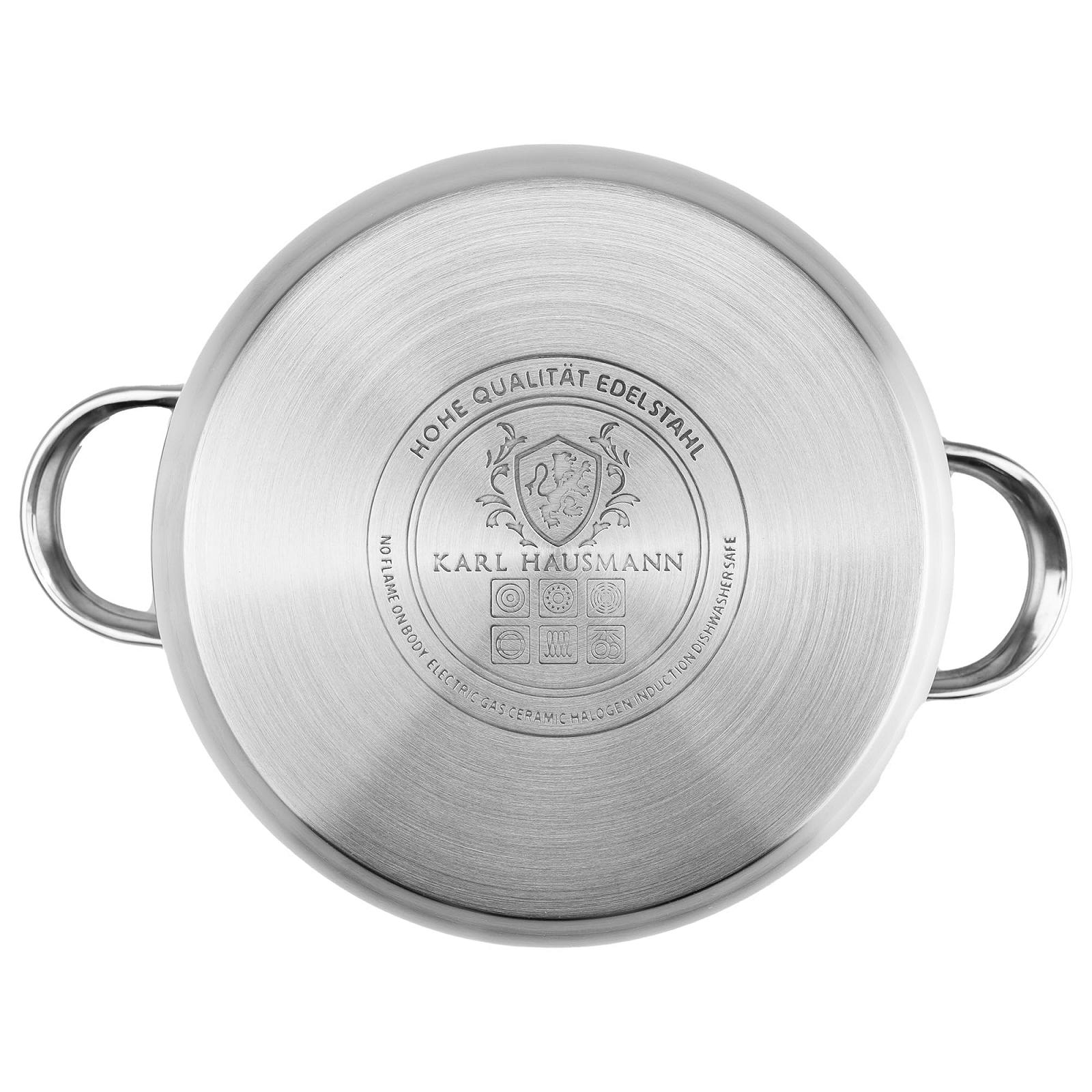 Набор кастрюль Karl Hausmann Linda 5 штук нержавеющая сталь стекло, фото №7 Набор кастрюль Karl Hausmann Linda 5 штук нержавеющая сталь стекло, фото №7