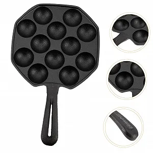 Форма для улиток Cabilock чугунная на 12 отверстий с ручками и аксессуарами synthetic.ua - Фото 1