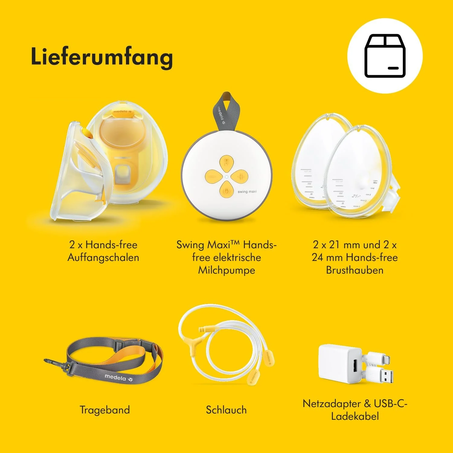 Молоковідсмоктувач електричний подвійний Medela Swing Maxi Hands-Free, фото №12 Молоковідсмоктувач електричний подвійний Medela Swing Maxi Hands-Free, фото №12