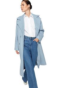 Пальто TRENDYOL Прямого Крою Довгий Рукав synthetic.ua - Фото 1