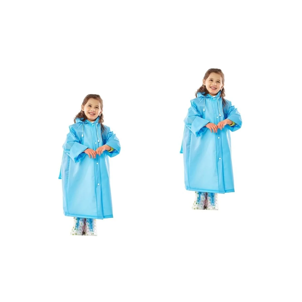 Пончо CALLARON 2 шт., дитяче, портативне, блакитне, фото №1