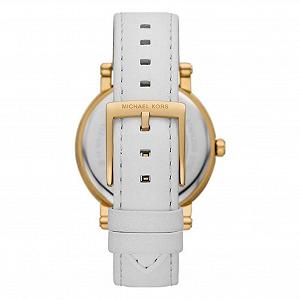 Женские часы Кварцевые Michael Kors Corey MK2985-AMZUK Золотой и белый, 38 мм synthetic.ua - Фото 1