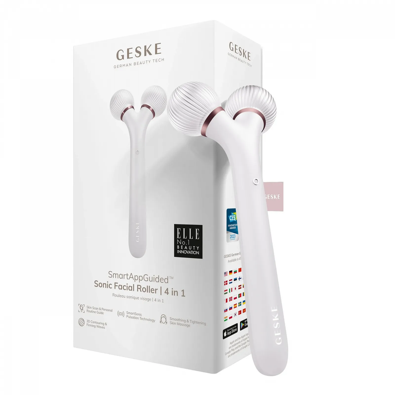 Ролер для обличчя GESKE SmartAppGuided Sonic Facial 4 в 1, фото №1
