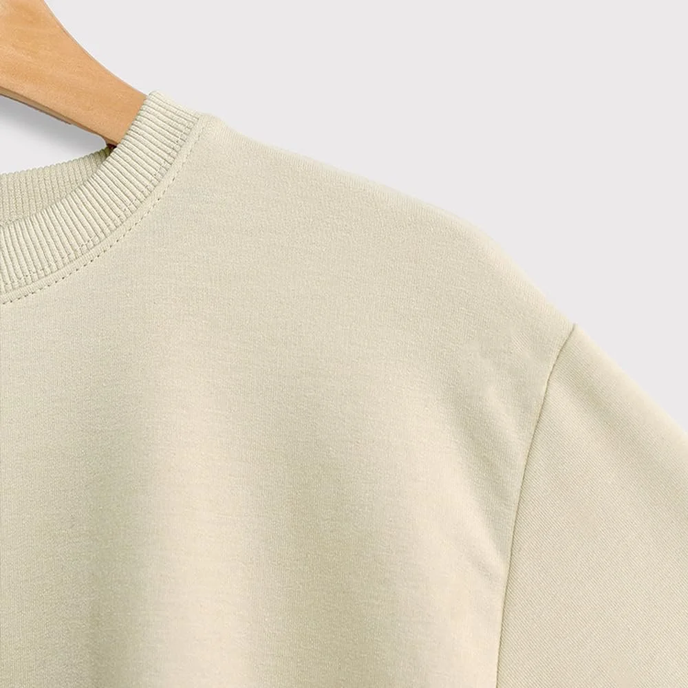 Женский свитшот MLZHAN с принтом перьев, круглый вырез, длинный рукав, осенне-зимний, Harajuku, свободный, фото №6