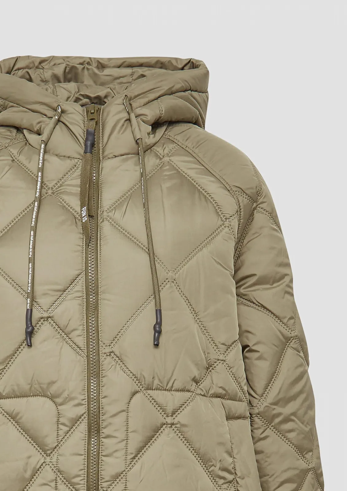 Пальто QS З капюшоном з тисненням, фото №5 Пальто QS З капюшоном з тисненням, фото №5