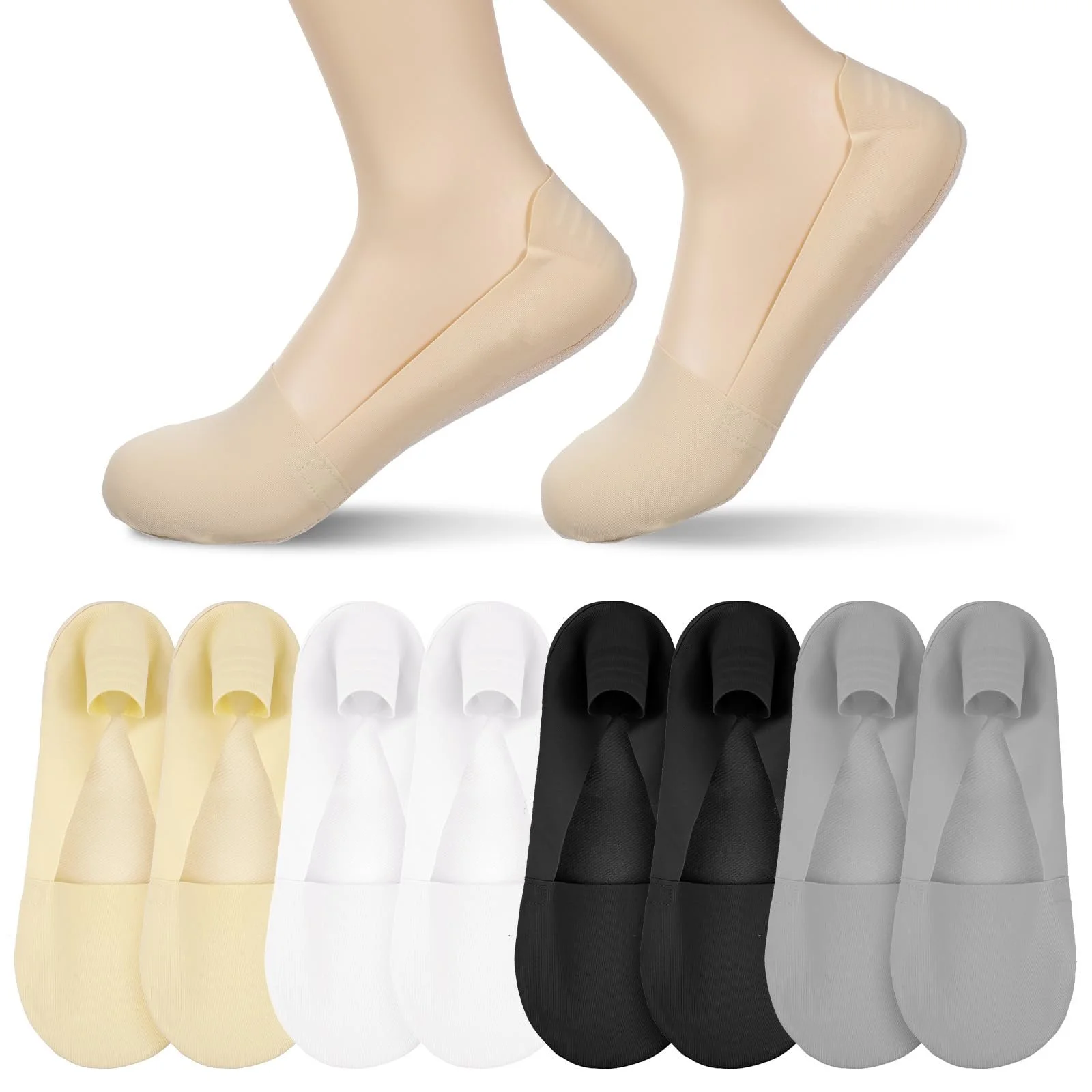 Шкарпетки-слідки Ballerina Invisible Ankle Socks 8 пар, фото №1