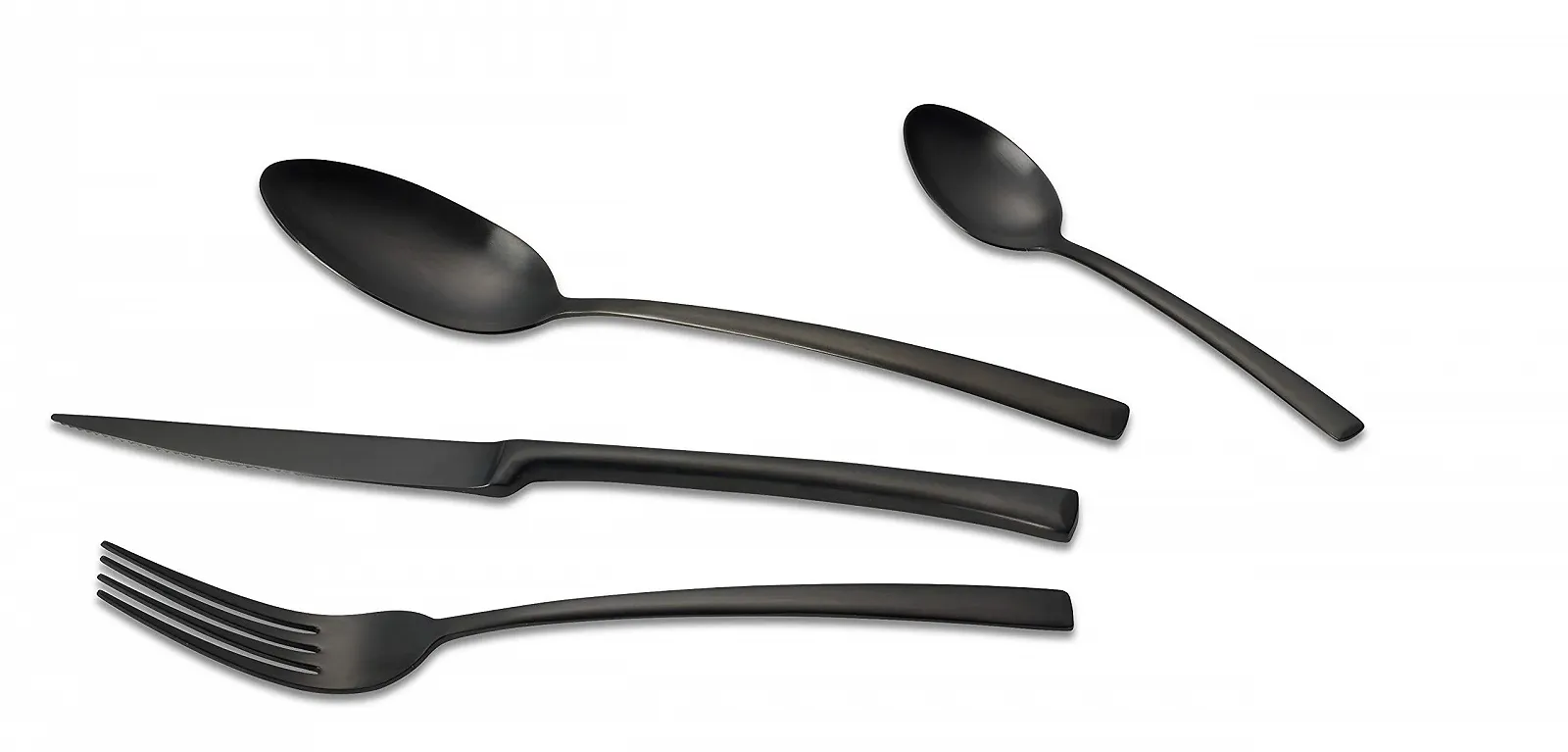 Набір столових приборів ECHTWERK Avelino Black Edition, 16 предметів, до 4 осіб, нержавіюча сталь 18/10, матовий, високоякісний, фото №2 Набір столових приборів ECHTWERK Avelino Black Edition, 16 предметів, до 4 осіб, нержавіюча сталь 18/10, матовий, високоякісний, фото №2