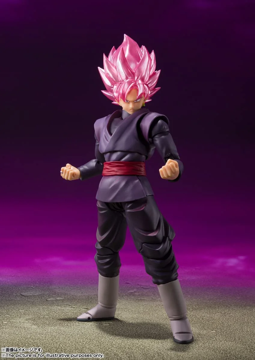 Экшн-фигурка Bandai Spirits TAMASHII NATIONS S.H.Figuarts Dragon Ball Super Goku Black - Super Saiyan Rose (Reissue), фото №2