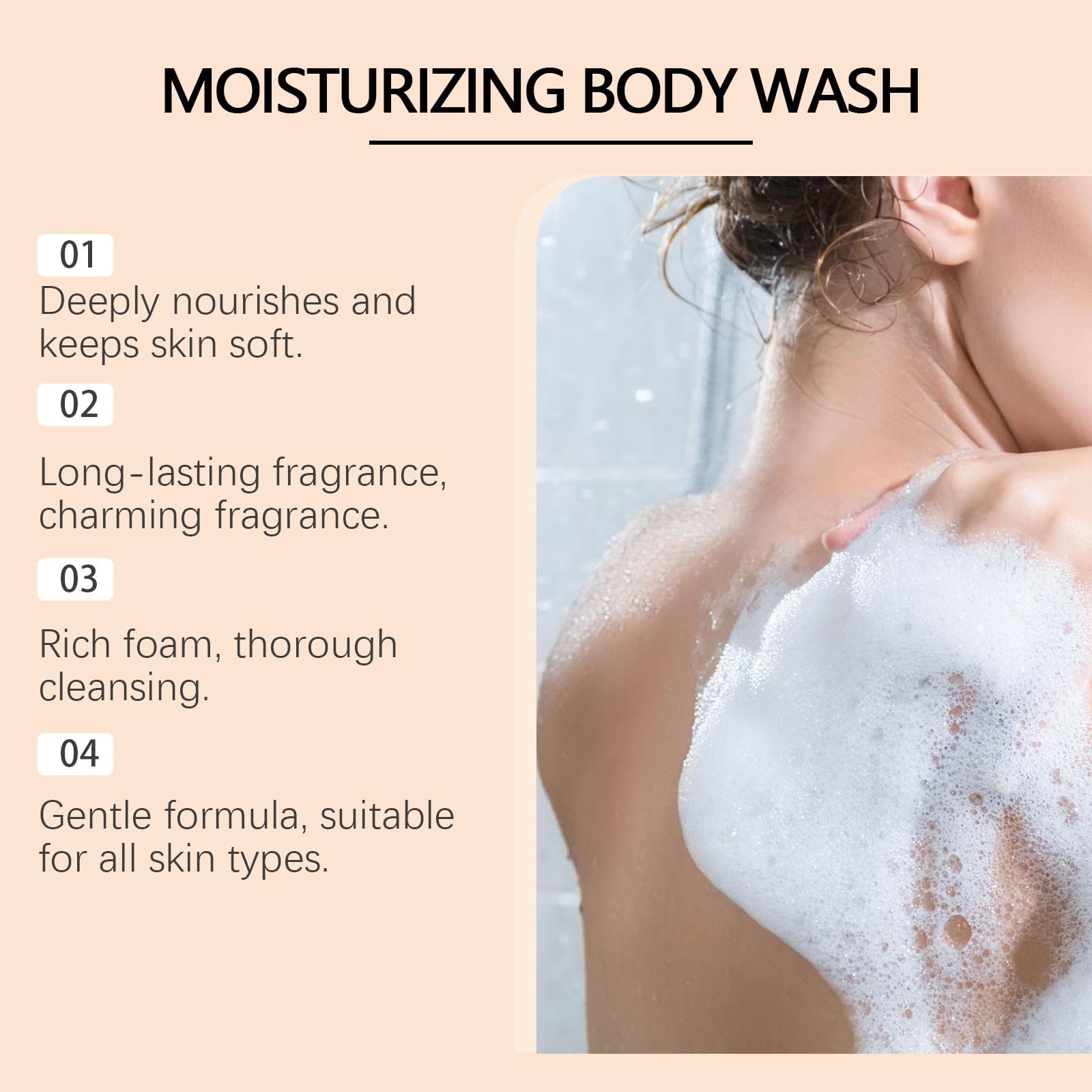 Гель для душу відлущувальний зволожувальний очищувальний освіжальний з піною для ванн, фото №6