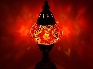 Настільна лампа Samarkand Lights Mosaic M Помаранчева зірка synthetic.ua - Фото 1