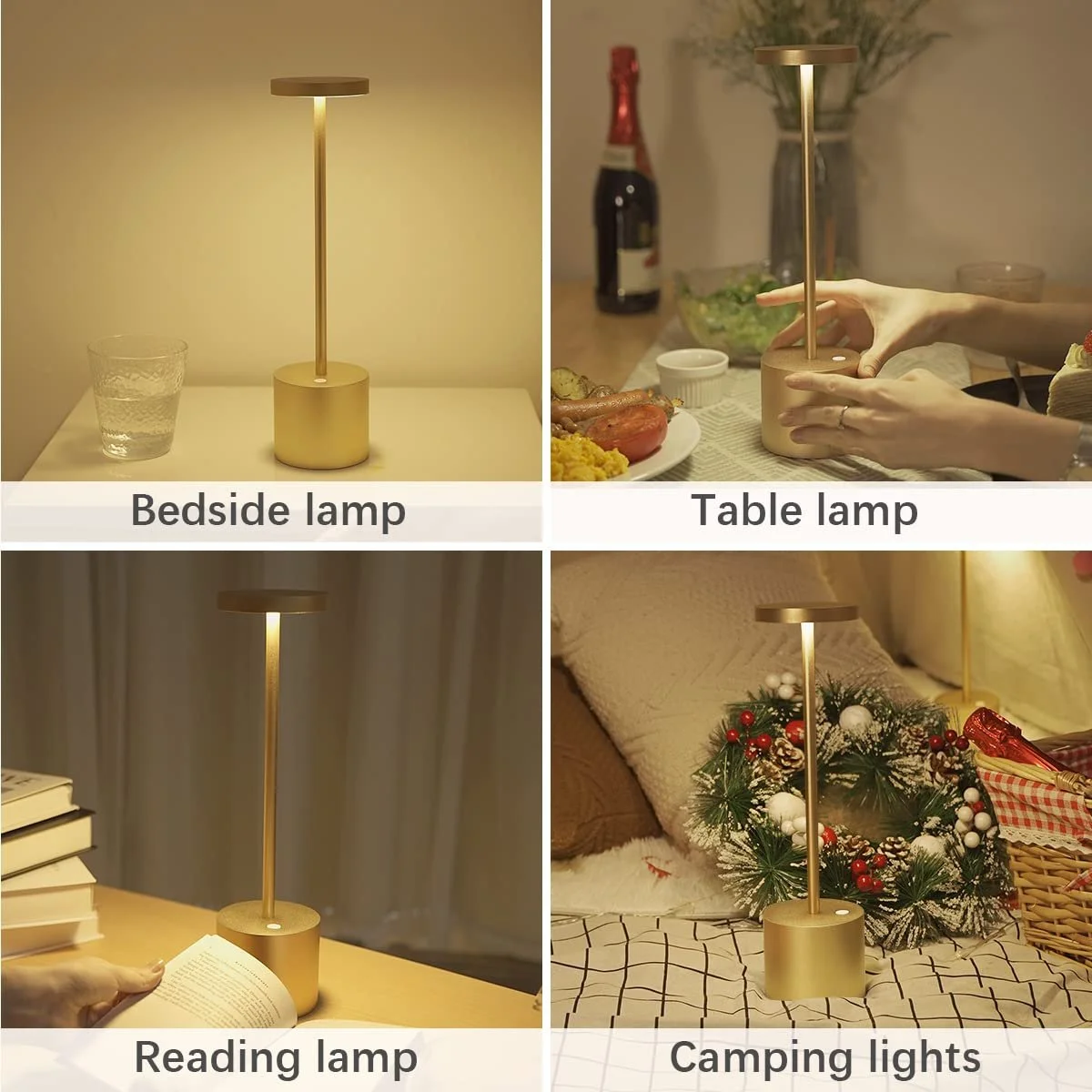 Бездротова настільна лампа Hapfish LED 8000 мАг алюмінієва, фото №6