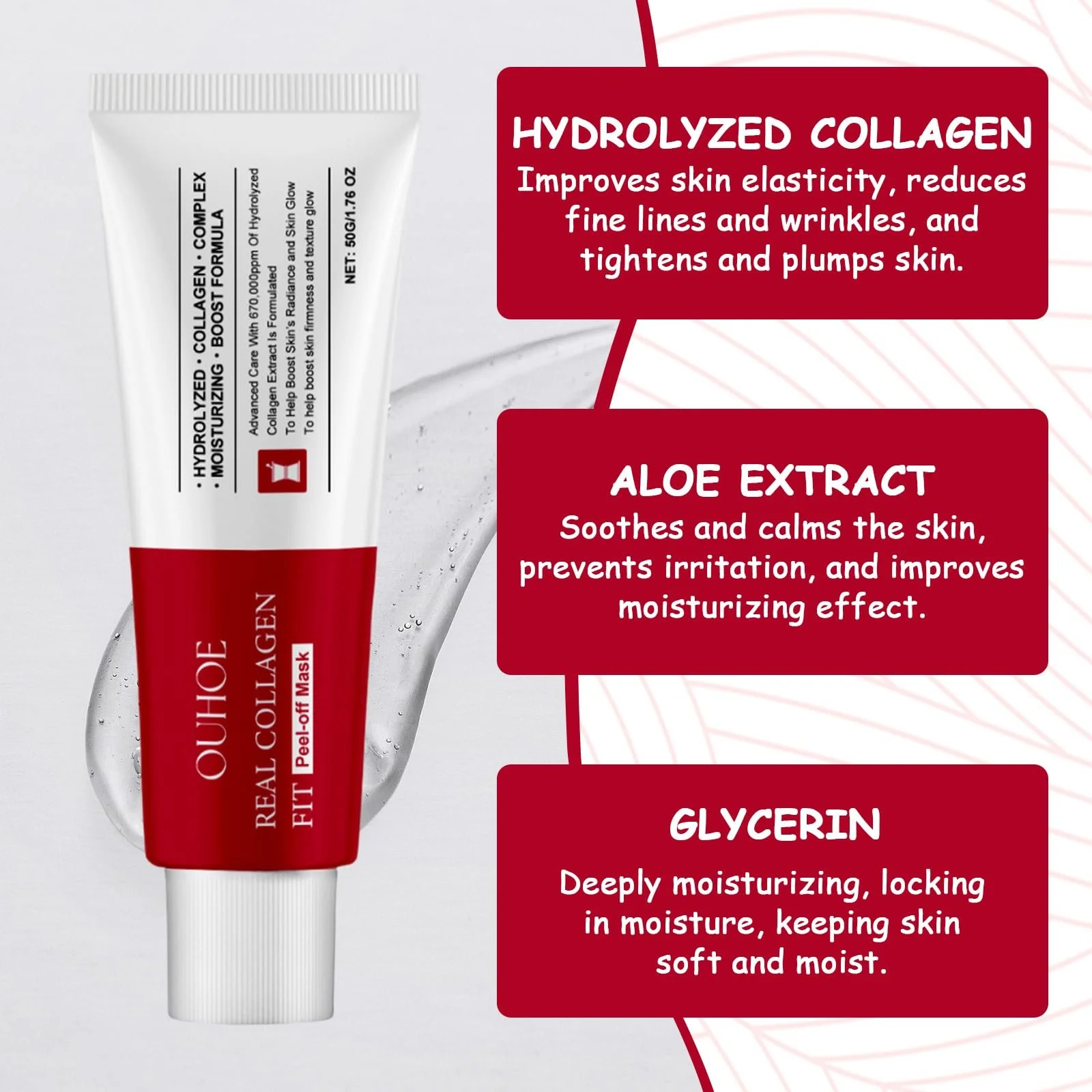 Маска Колагенова Нічна, Real Collagen Fit Mask (2 шт.), фото №4