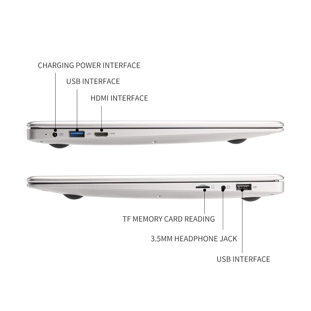 Ноутбук 13.3" YITAOERA Intel Celeron N3350 RAM 6GB SSD 256GB Windows 11 (UKR), фото №4