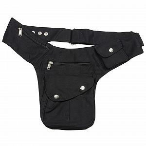 Сумка поясная Freak Scene Buddy Premium Black / Silver, черная - Фото 1