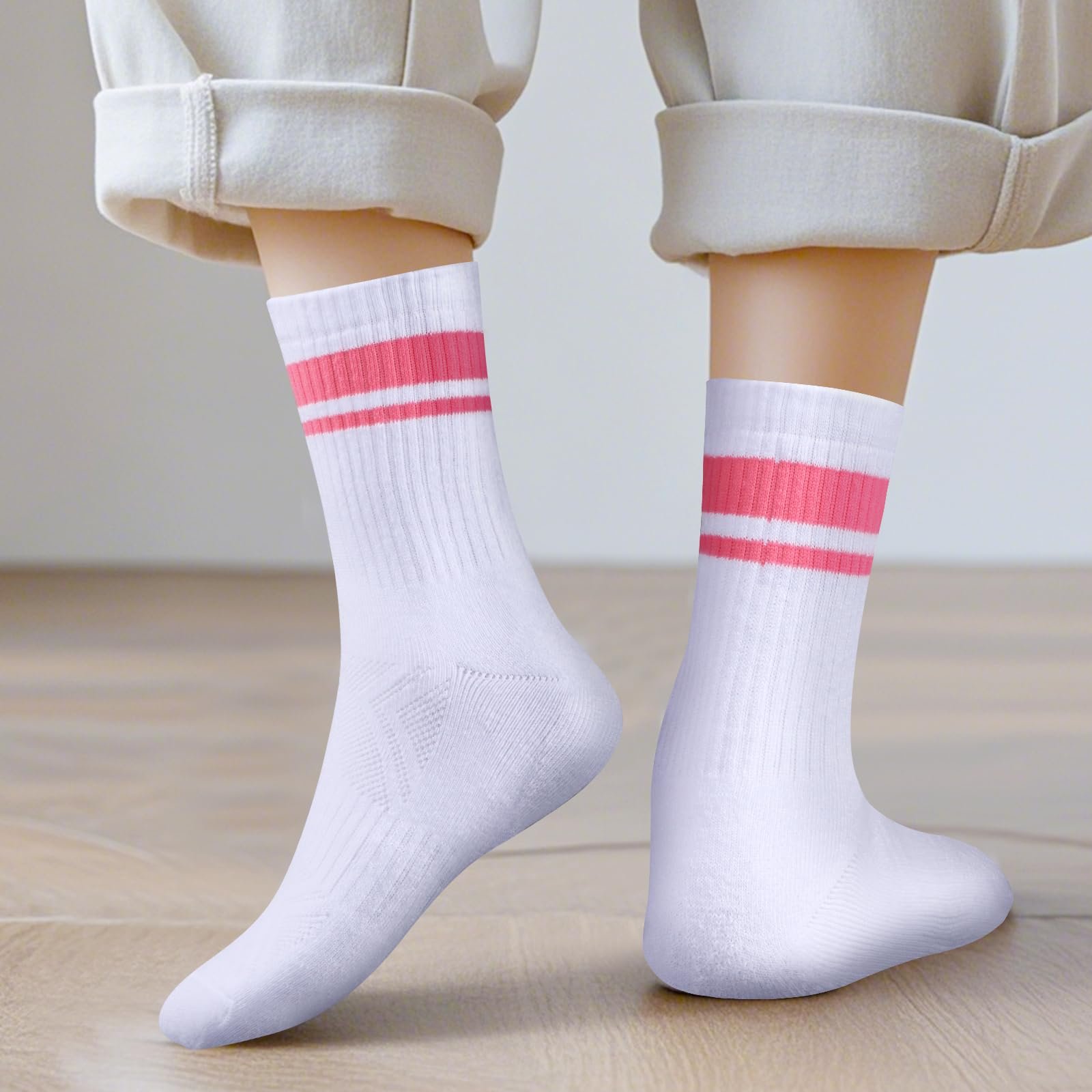 Носки YUEDGE теннисные ретро женские, 5 пар, фото №4