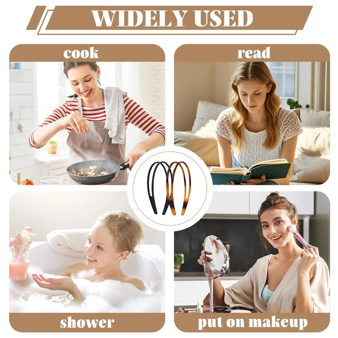 Женский обруч Пластиковый из зубца, фото №6