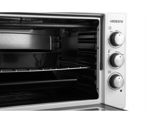 ARDESTO Електропіч 1300Вт 40л прихов ниж тен таймер підсвічув білий, фото №5 ARDESTO Електропіч 1300Вт 40л прихов ниж тен таймер підсвічув білий, фото №5