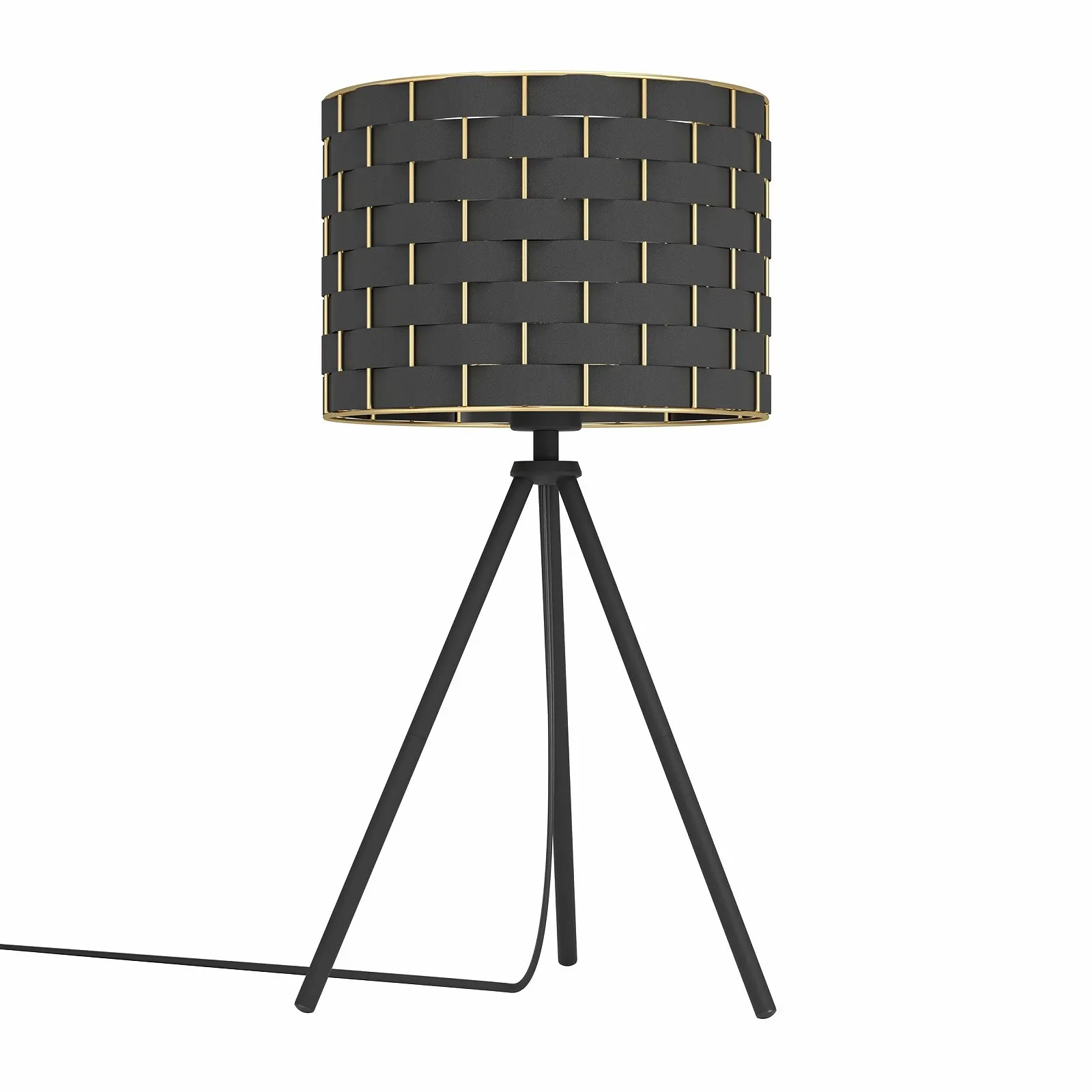 Настольная лампа EGLO Marasales Textile Metal Black Brass E27, фото №2