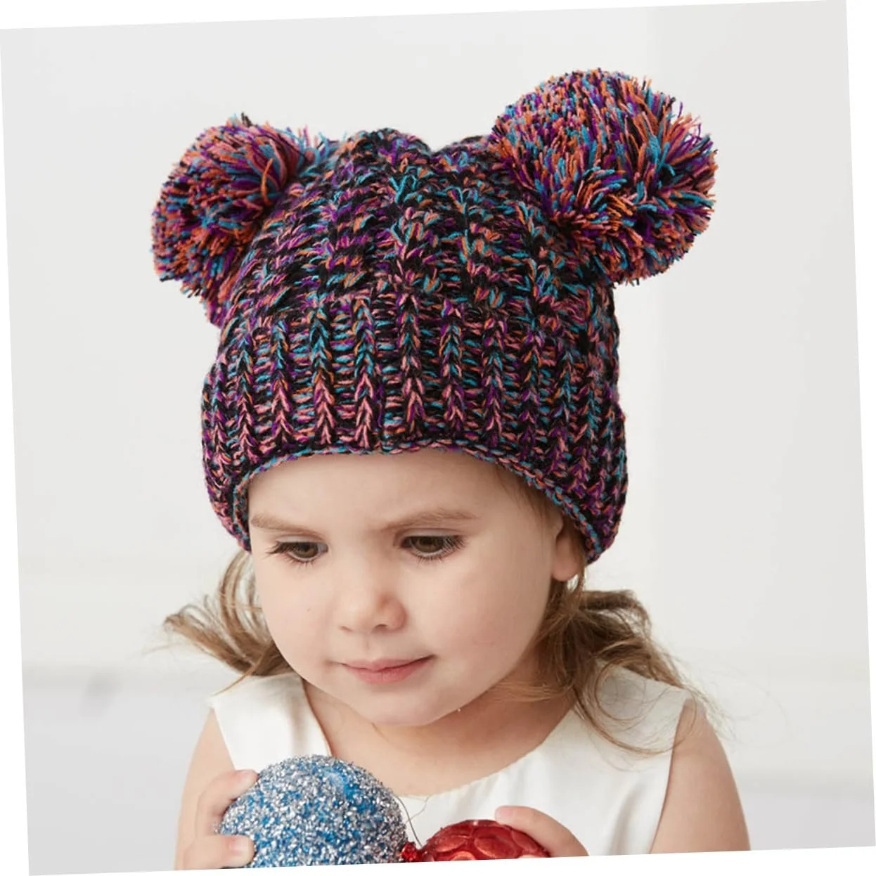 В'язана шапка VALICLUD для малюків з помпоном, фото №2