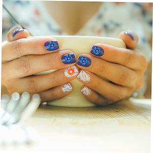 Квітка з смоли WOONEKY 3D ромашка Набір наклейок для нігтів 2 коробки synthetic.ua - Фото 1