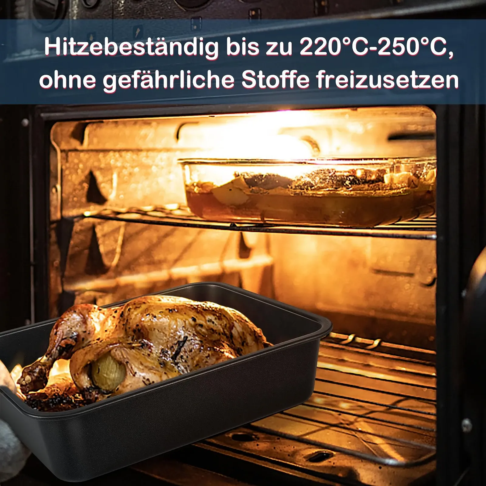 Набор форм для запекания Homikit из 2 предметов из нержавеющей стали прямоугольные 32 см, фото №5