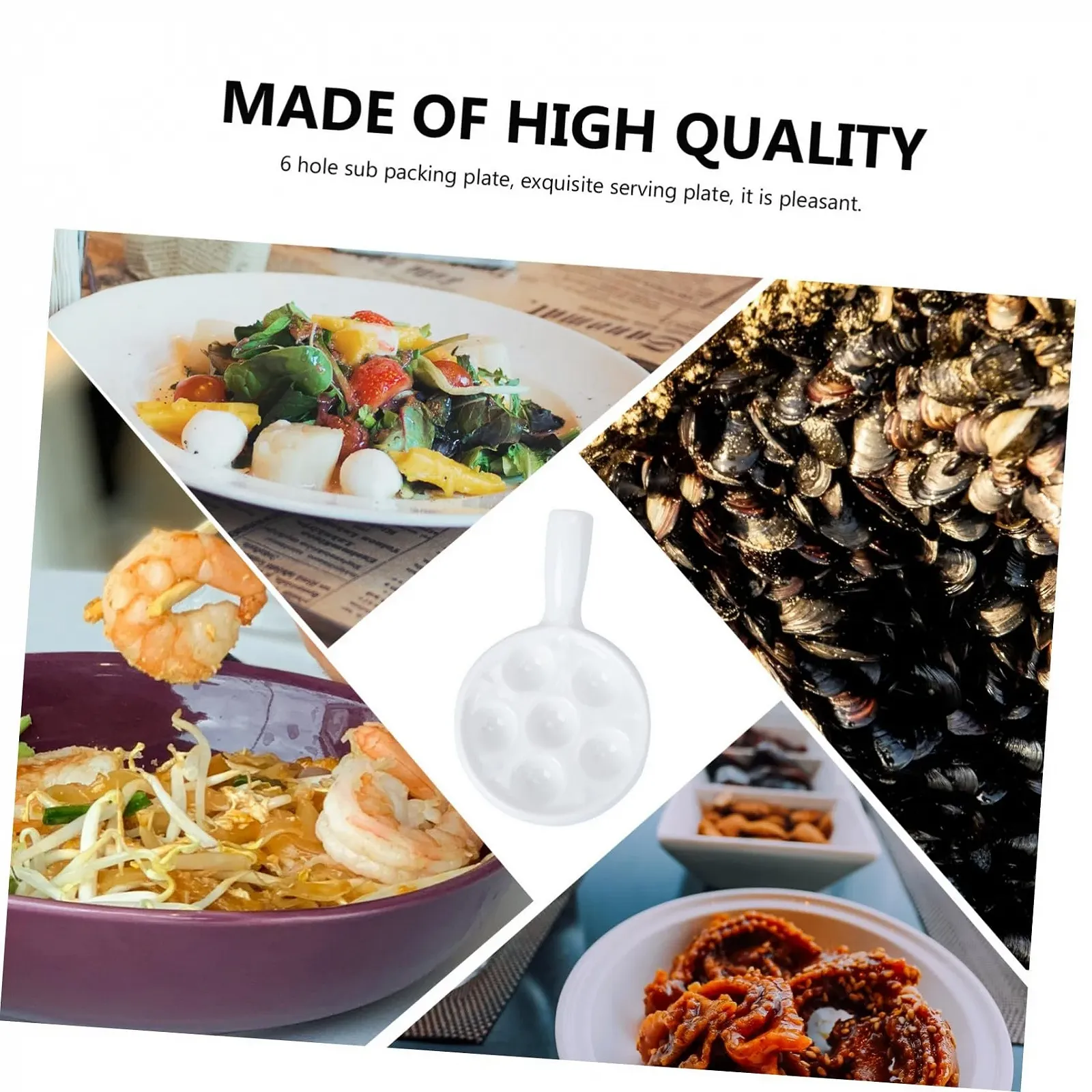 Форма для улиток TOYANDONA керамическая с эргономичными ручками белая, фото №3