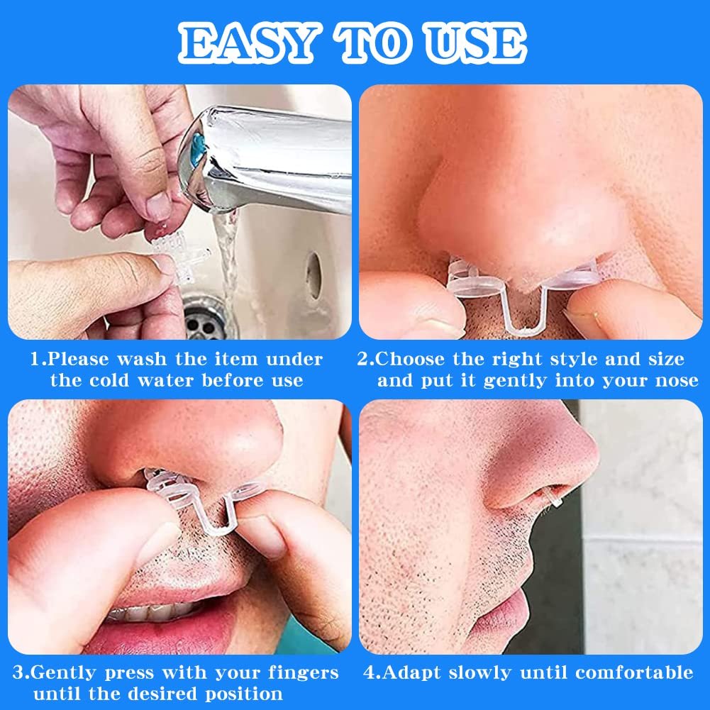 Засіб від хропіння Силіконовий кліпс для носа 8 шт, фото №7