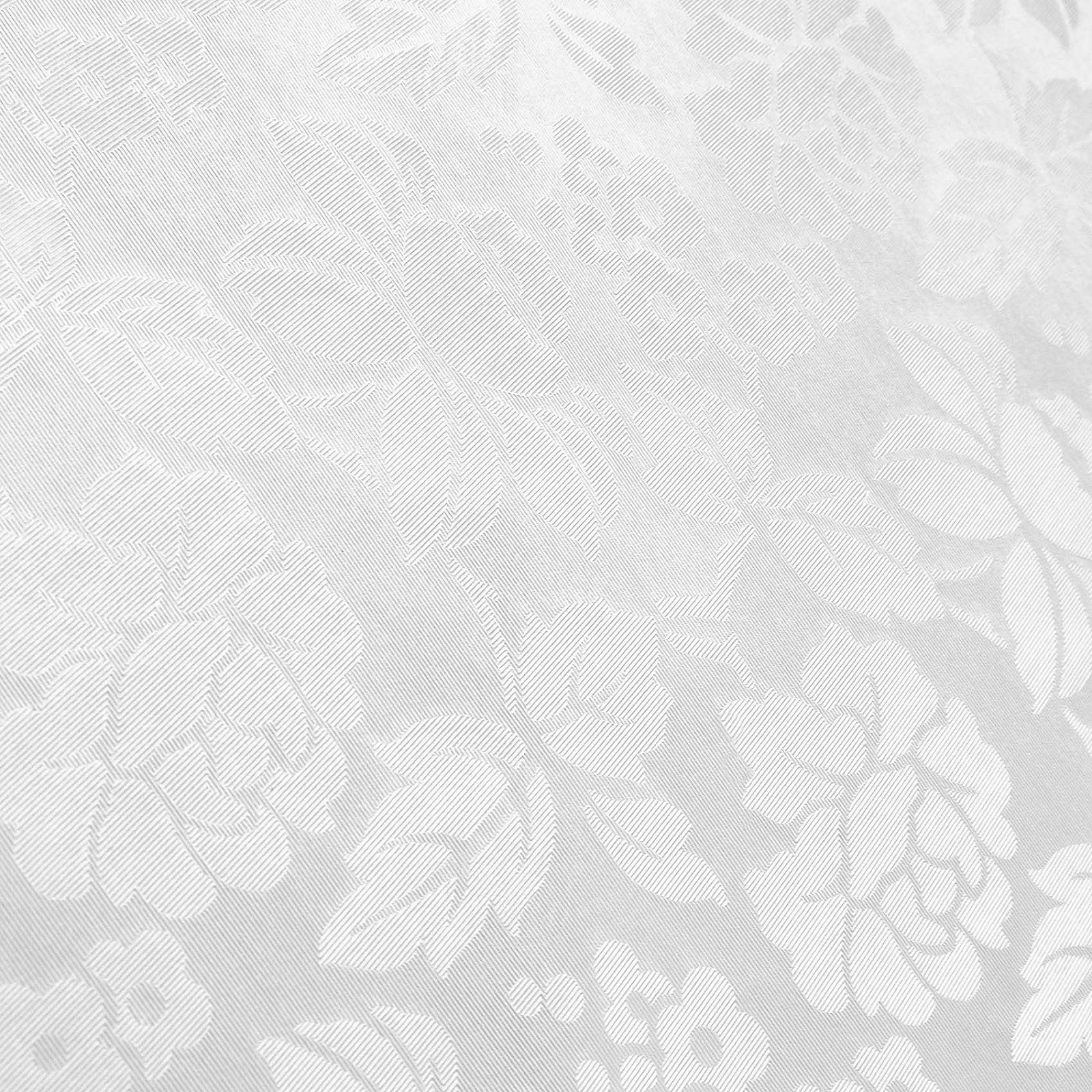 Скатертина ANRO Flowers Plain White Овальна 180 x 140 см, фото №3