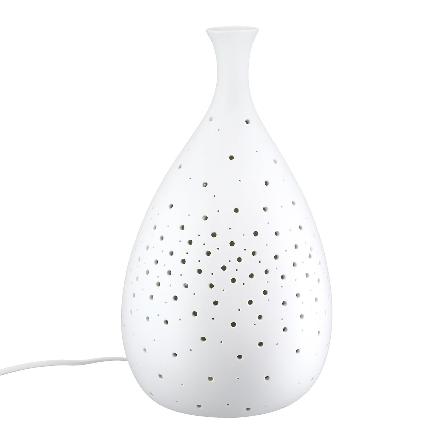 Настільна лампа GILDE Galaxy Порцелянова Матова Біла 34 см x 19 см, фото №1