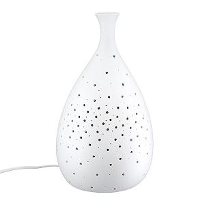 Настільна лампа GILDE Galaxy Порцелянова Матова Біла 34 см x 19 см - Фото 1