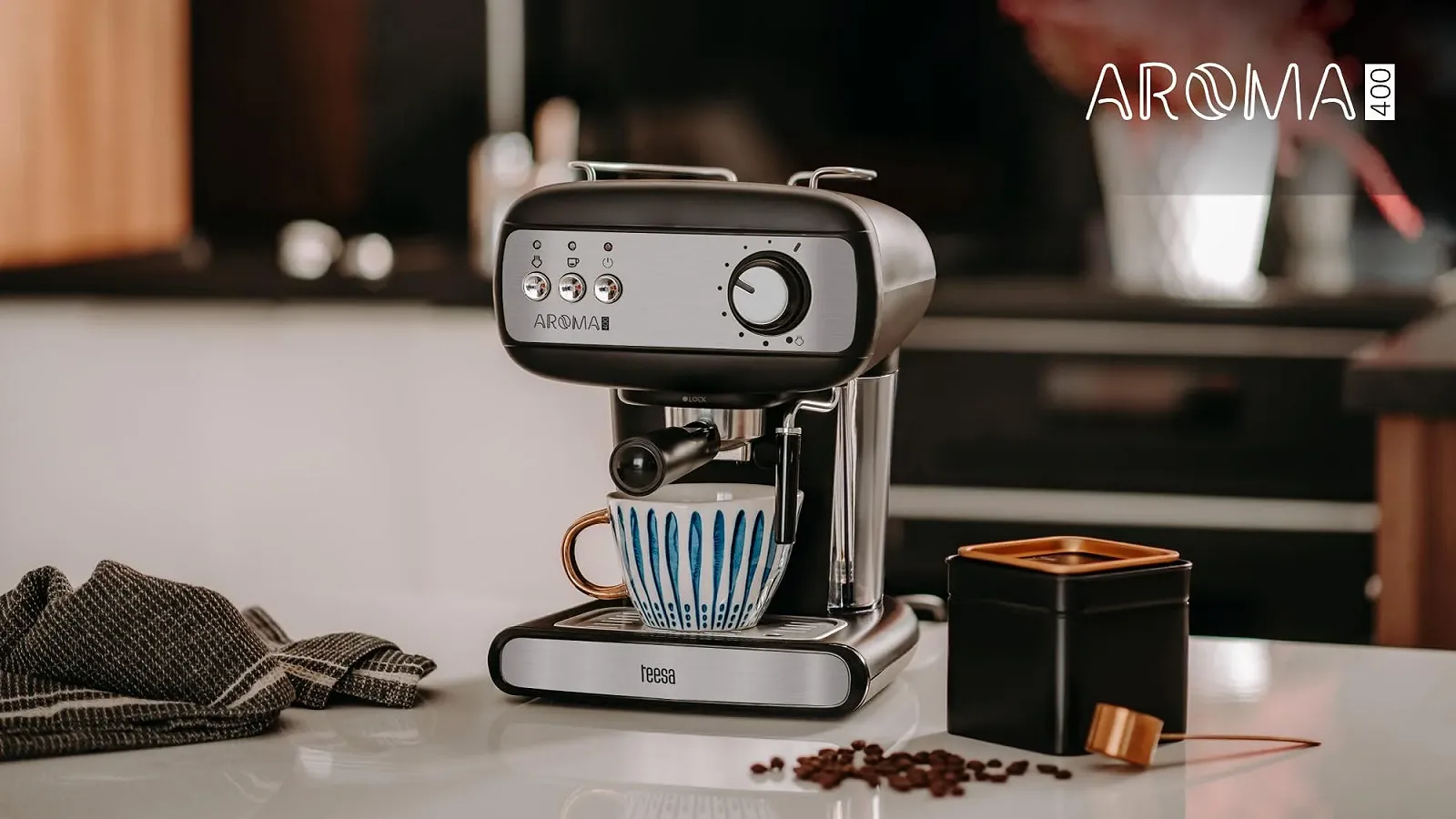 Рожковая кофеварка Teesa AROMA 400 TSA4009, фото №6