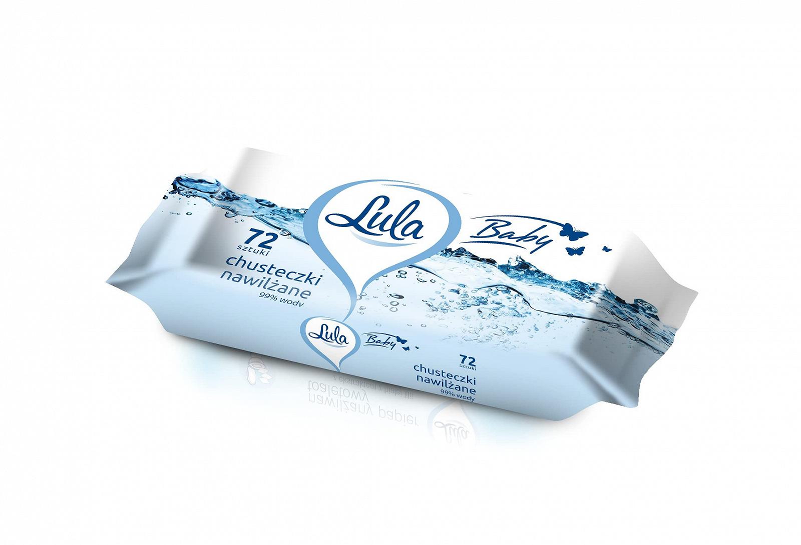 Дитячі серветки LULA 99% Water, 72 шт., фото №1