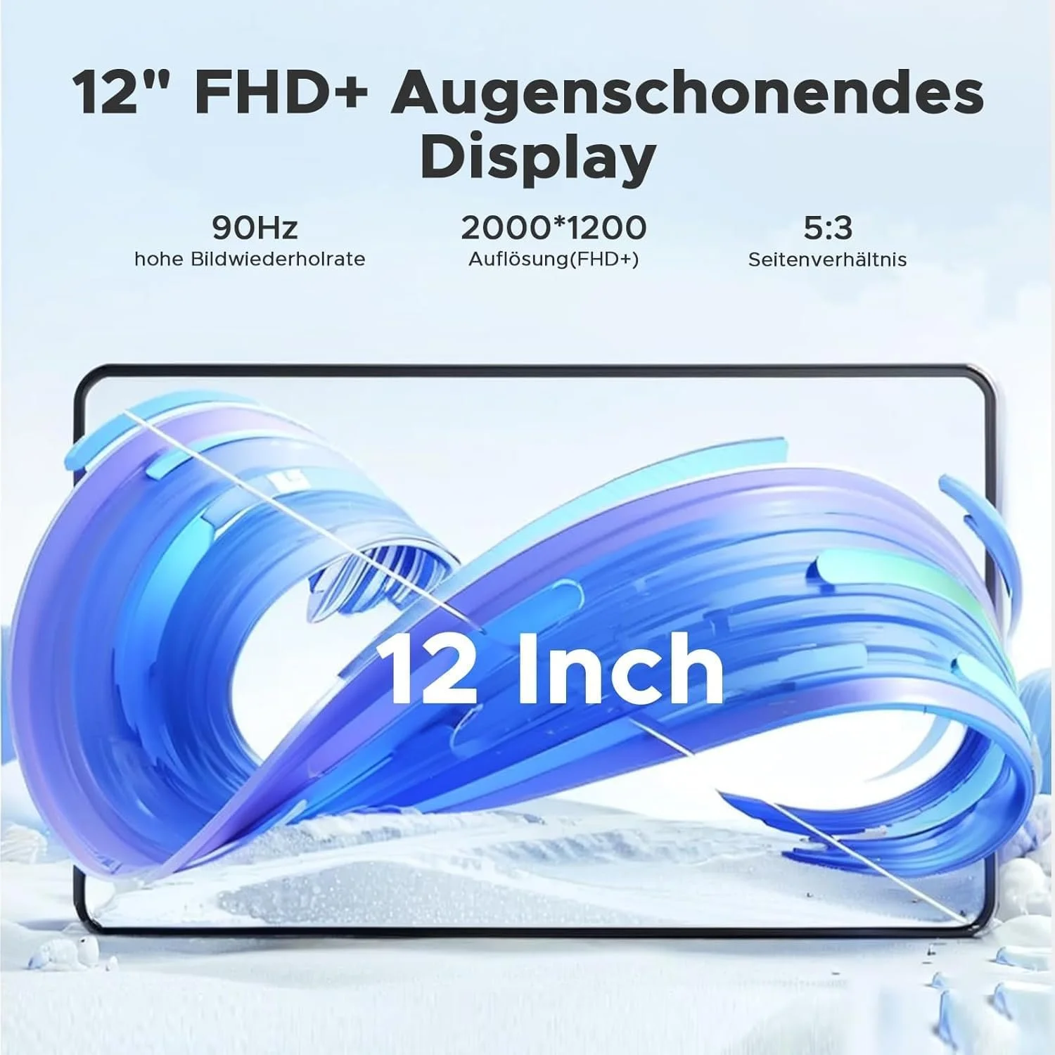 Планшет 12" Full HD DOOGEE T36 8+12/256ГБ 4G 2-SIM 8 ядер Android 15 8800 mAh Чорний, фото №3